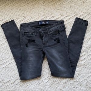 EUC Hollister Crop High Rise Jeans